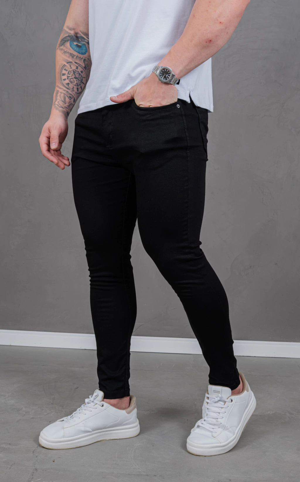 Calça Skinny Acetinado Black Forever T400®