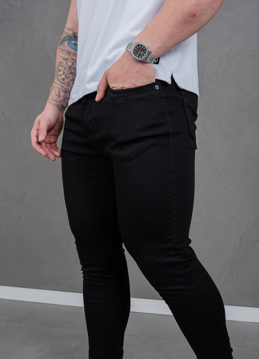 Calça Skinny Acetinado Black Forever T400®